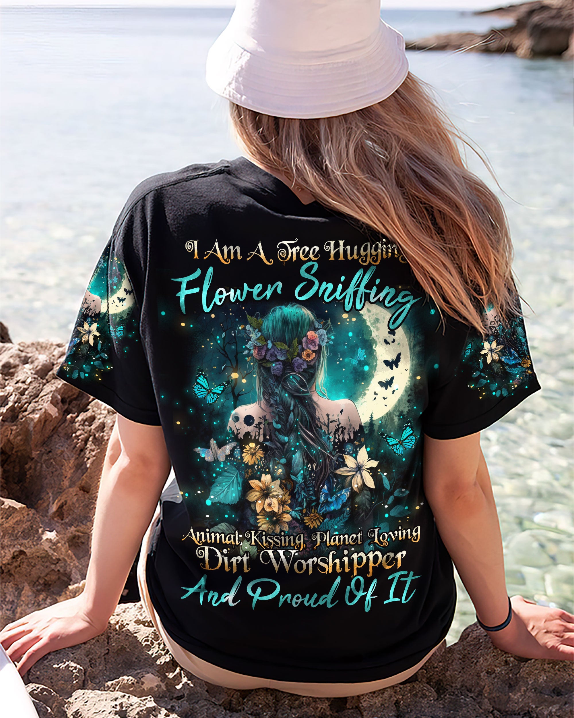 I AM A TREE HUGGING FLOWERS GIRL ALL OVER PRINT - TLNO1603232