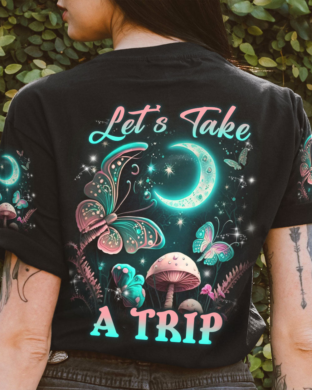 LET'S TAKE A TRIP MUSHROOMS ALL OVER PRINT - YHLN0903231