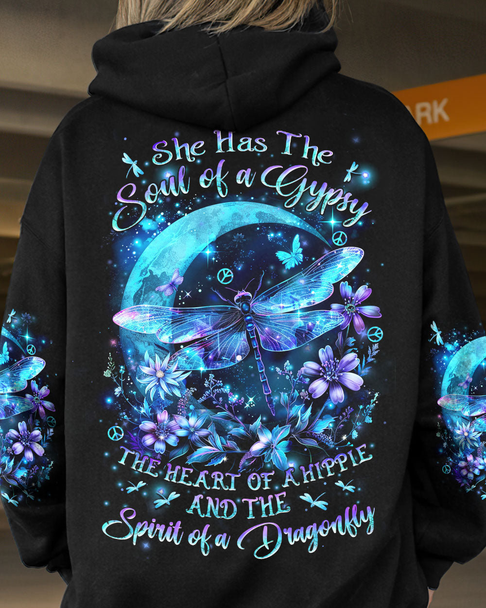 SPIRIT OF A FAIRY DRAGONFLY MOON ALL OVER PRINT - YHHN2702242