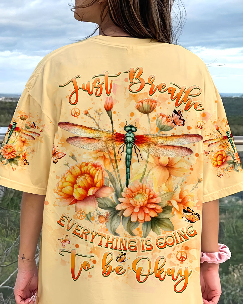 JUST BREATHE DRAGONFLY ALL OVER PRINT - YHHN0307243