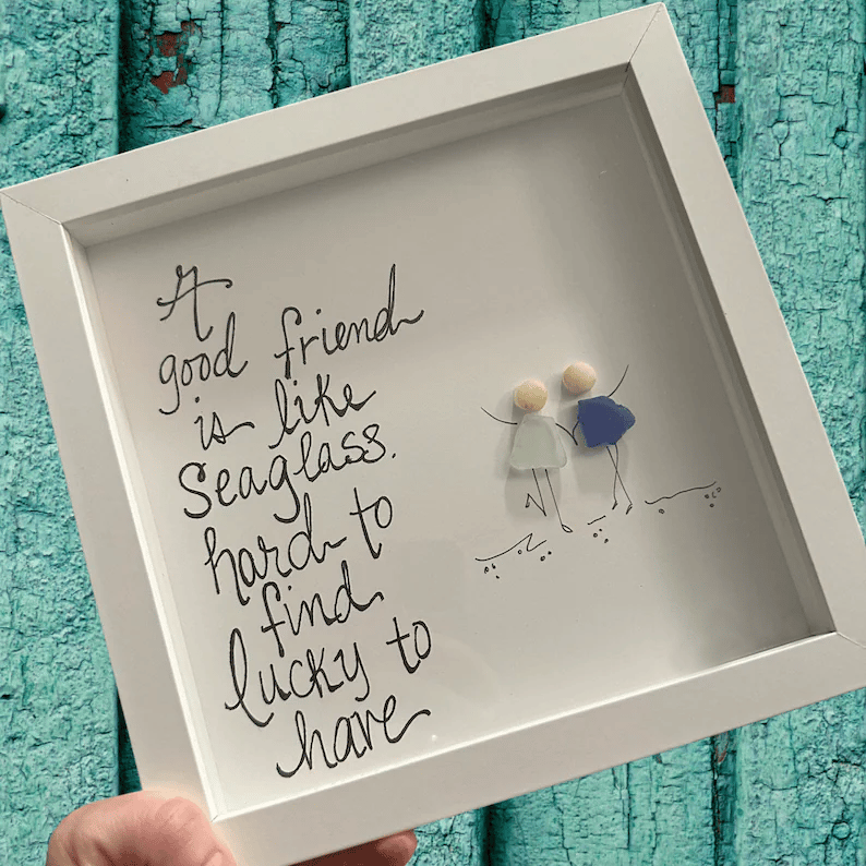 Friendship sea glass🖐️Handmade