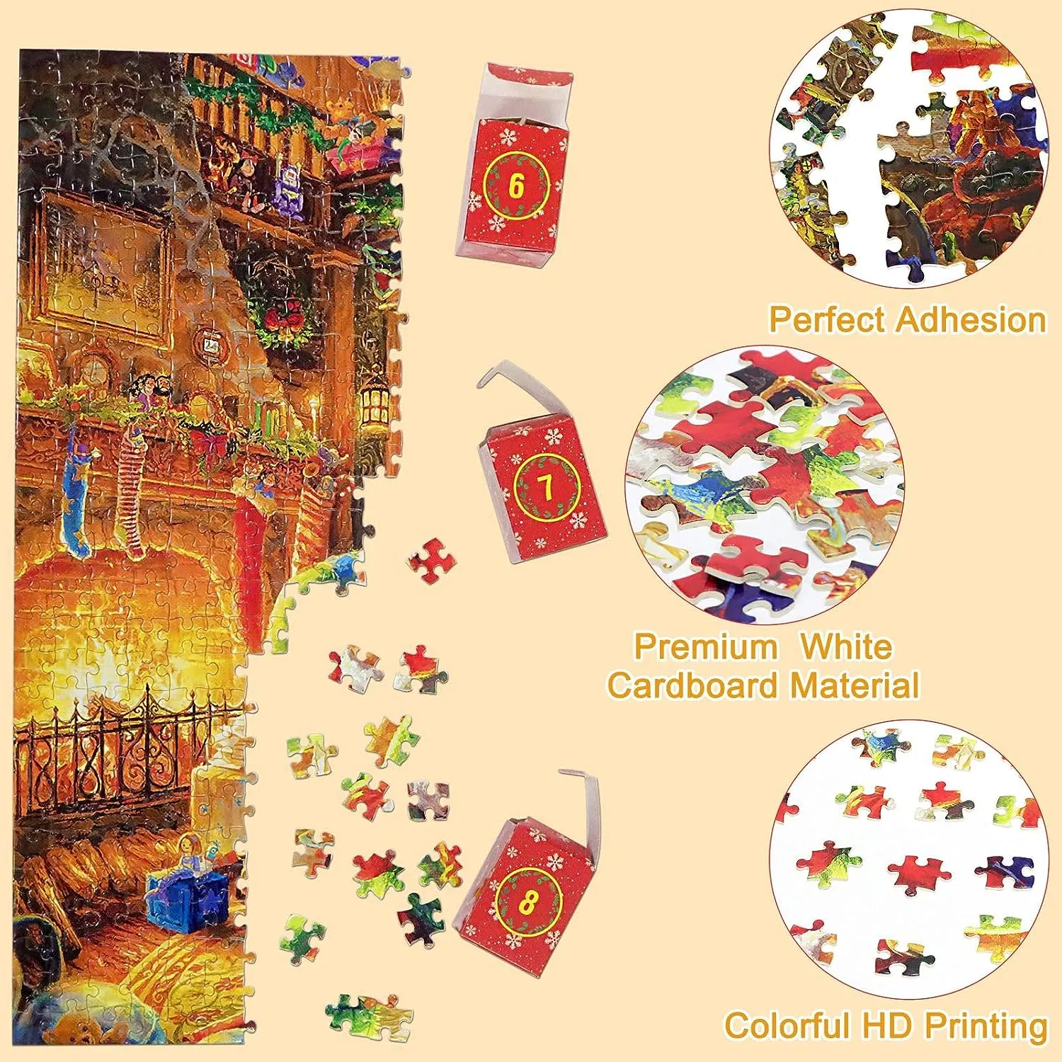 Awishday Advent Calendar Christmas Jigsaw Puzzles