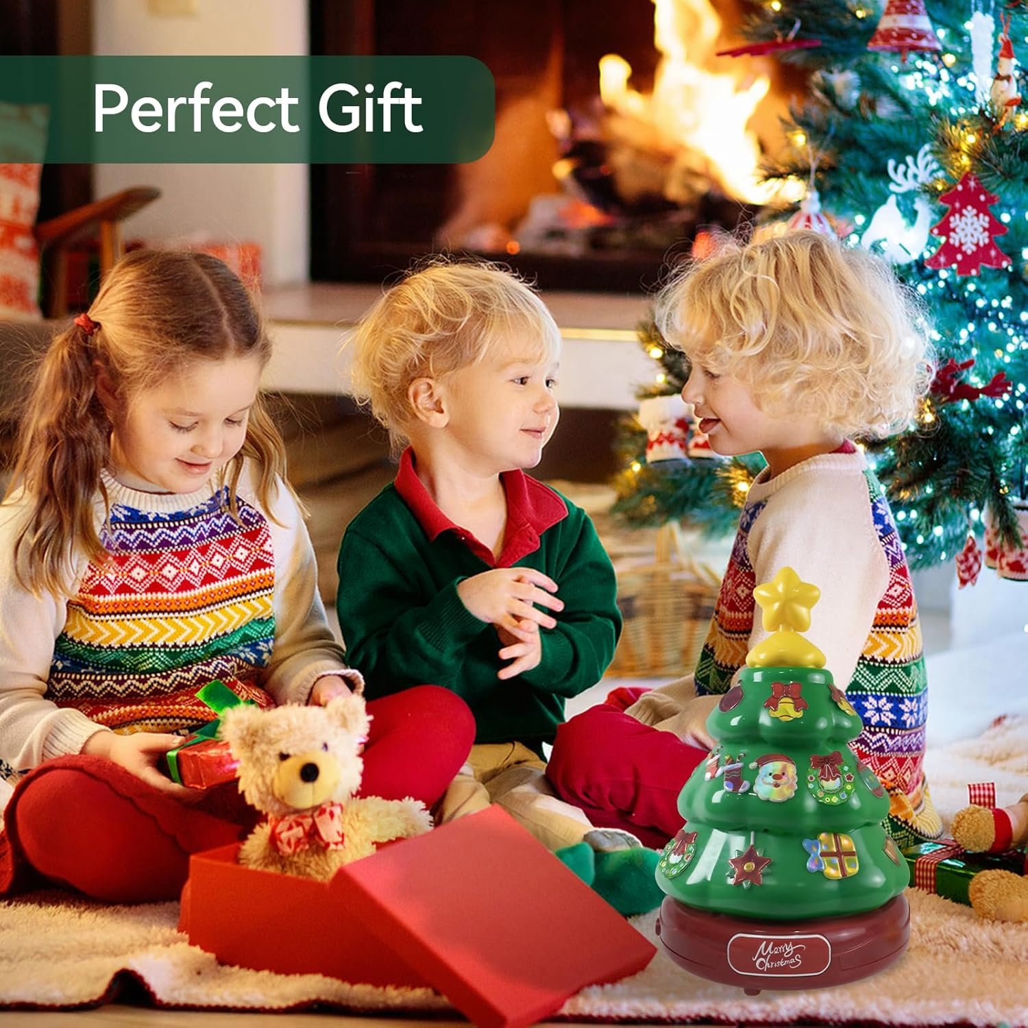 🔥Last 4 hours Sale: Save $20-Christmas Tree Bubble Machine for Kids