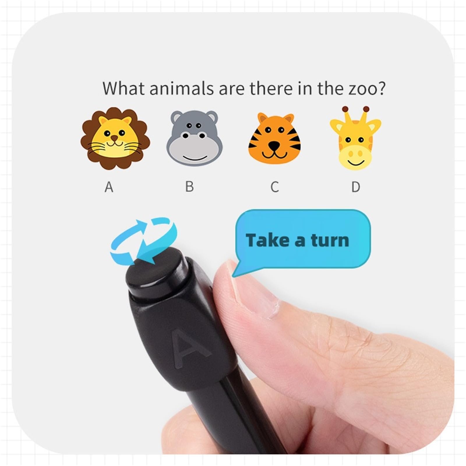 ABCD Rotation Answer Black Gel Pen🤩