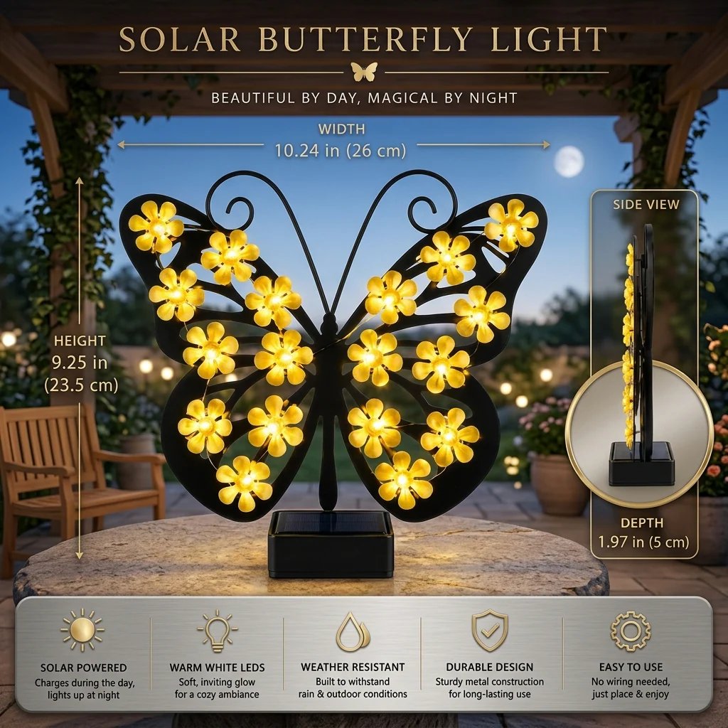 🦋Solar Butterfly Garden Light