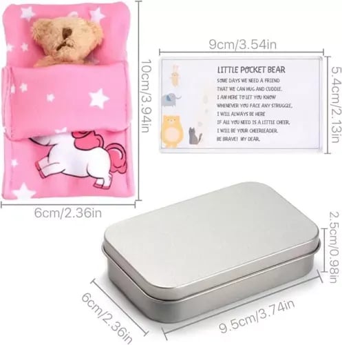 🧸Little Pocket Bear with Tin Box