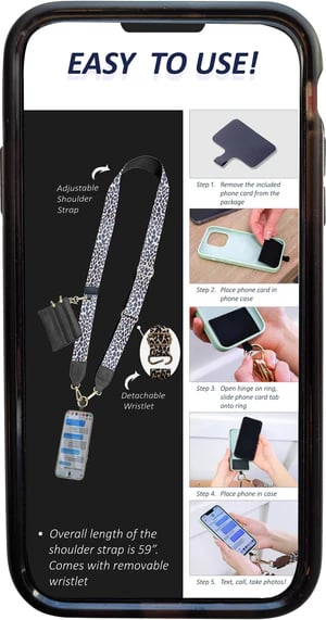 🔥Last Day 49% OFF - Phone Strap with Zippered Pouch