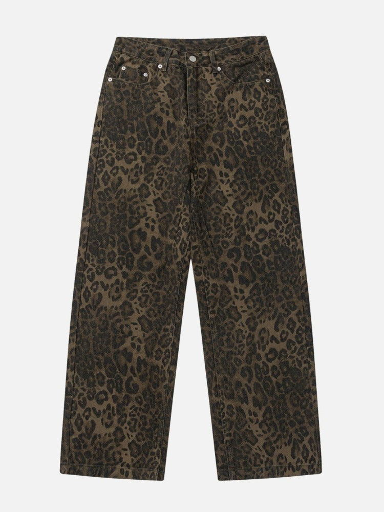 Azuri Leopard Print Jeans