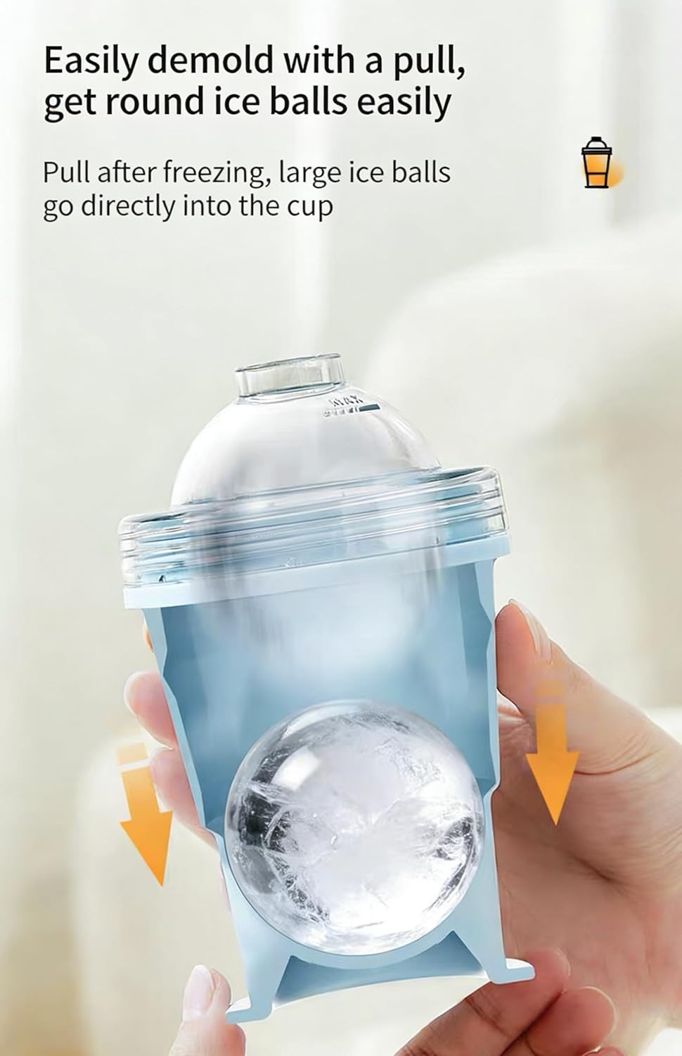 🔥2-in-1 Collapsible Silicone Ice🧊 Ball Maker Cup
