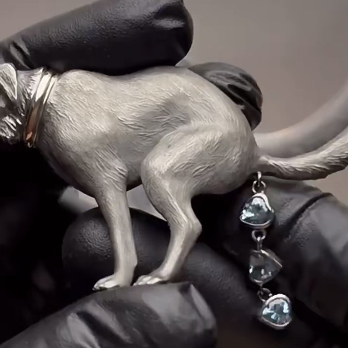 Dog Pooping Design Brooch for Friends