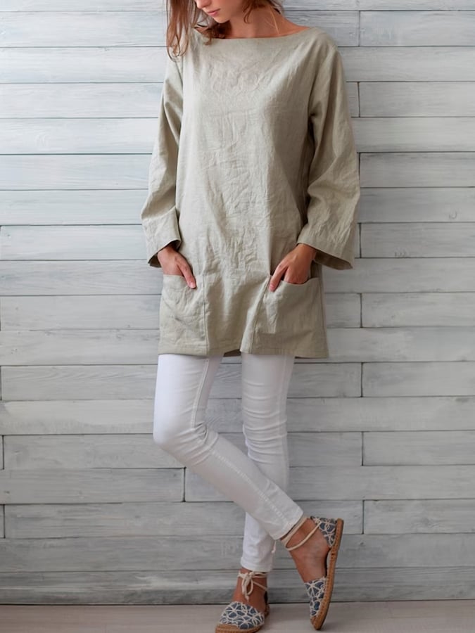 Women's  Oversized Linen Top
