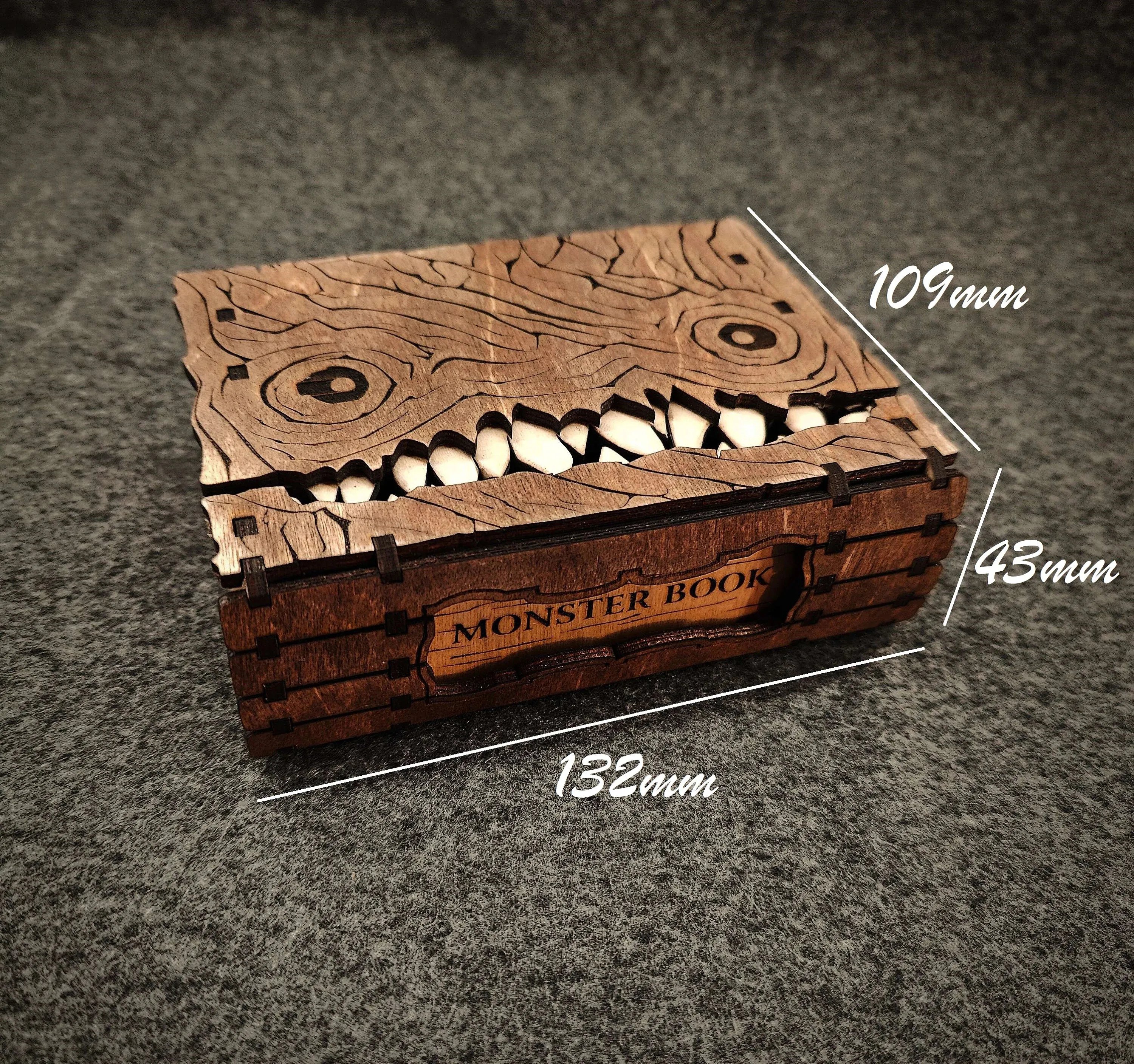 🔥LAST DAY 49% OFF👹Monster Book Mimic Tabletop Storage Box 📚