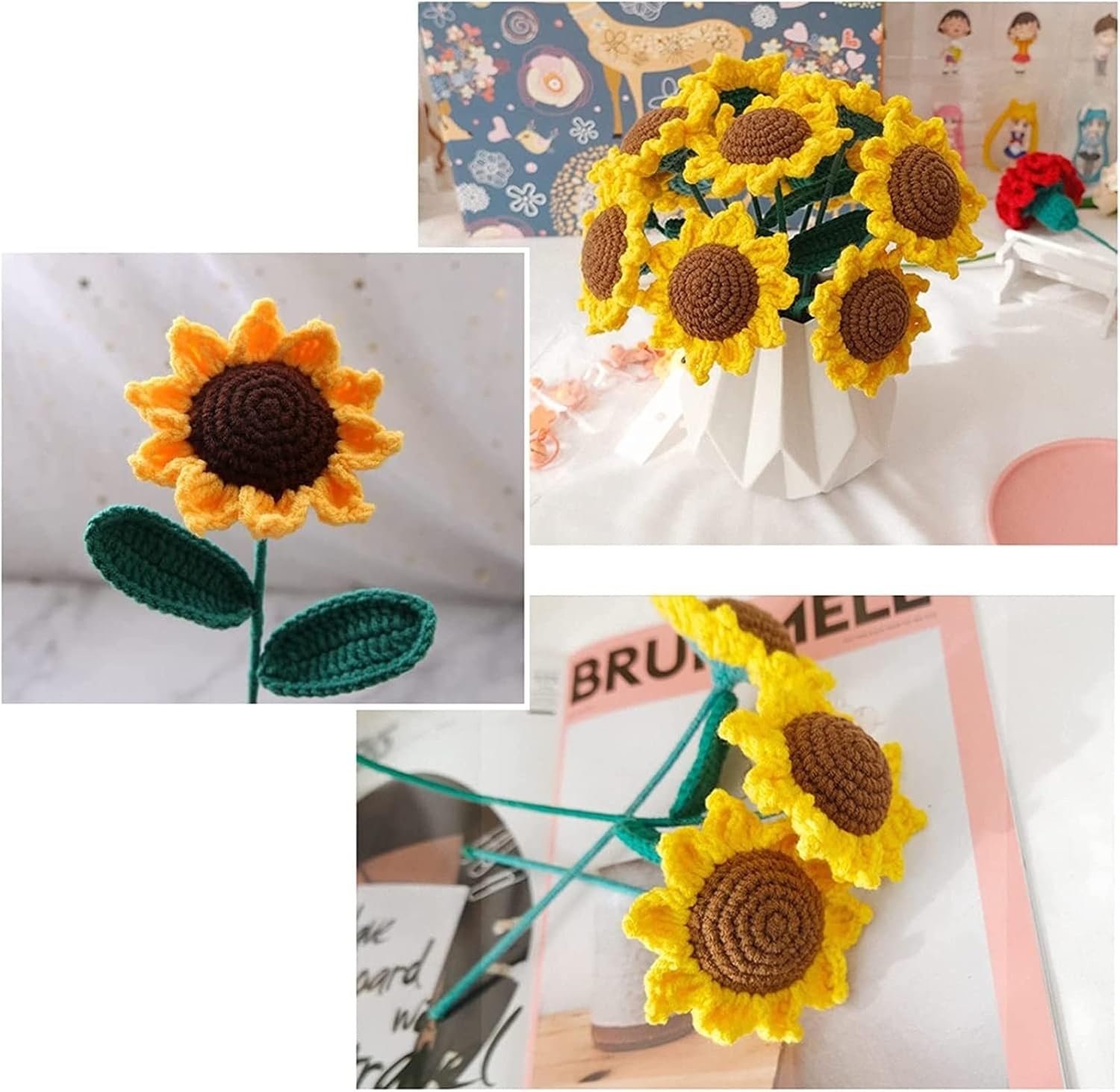 🔥Last 4 hours Sale: Save $20 -Hand-woven Flower Potted Desktop Ornaments (DIY)