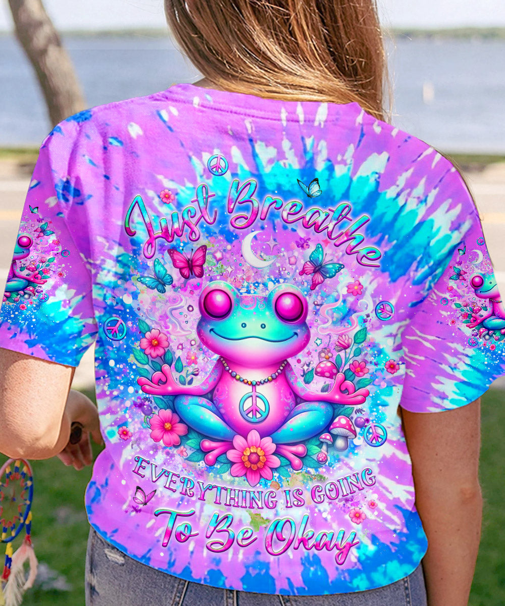 JUST BREATHE FROG ALL OVER PRINT - YHLT2204244