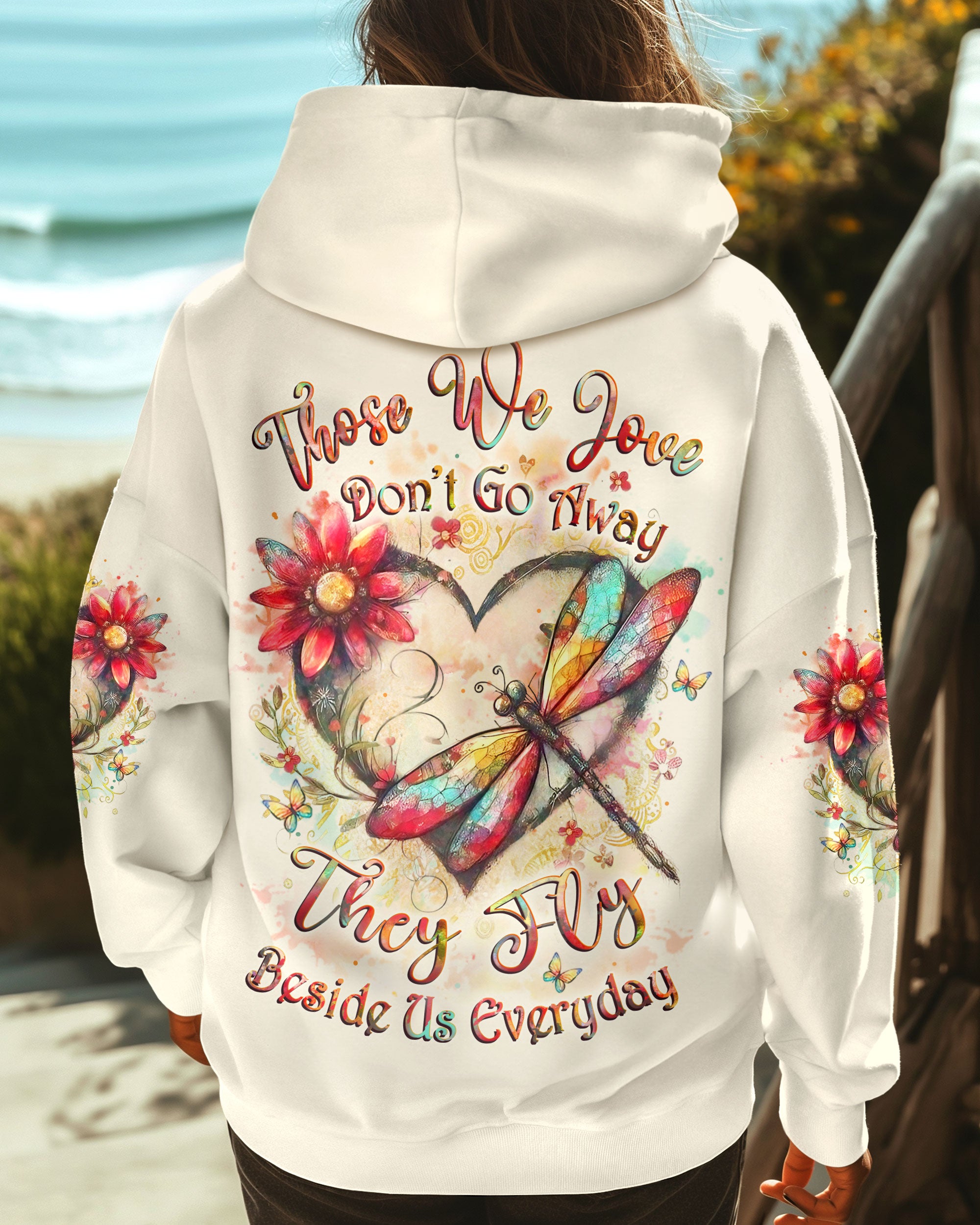 THOSE WE LOVE DON'T GO AWAY DRAGONFLY ALL OVER PRINT - YHLT1102253