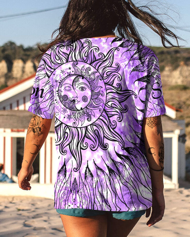 SUN AND MOON TIE DYE ALL OVER PRINT - TY1404236