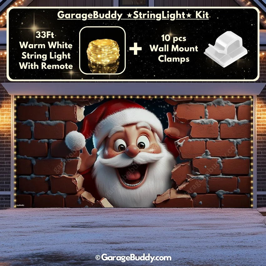Garage Buddy | Santa's Surprise | Christmas Garage Door Cover