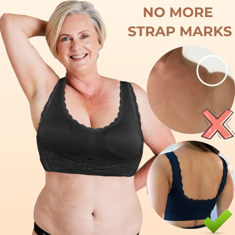 LAST DAY SALE 70% - Comfy Corset Bra Front Cross Side Buckle Lace Bras