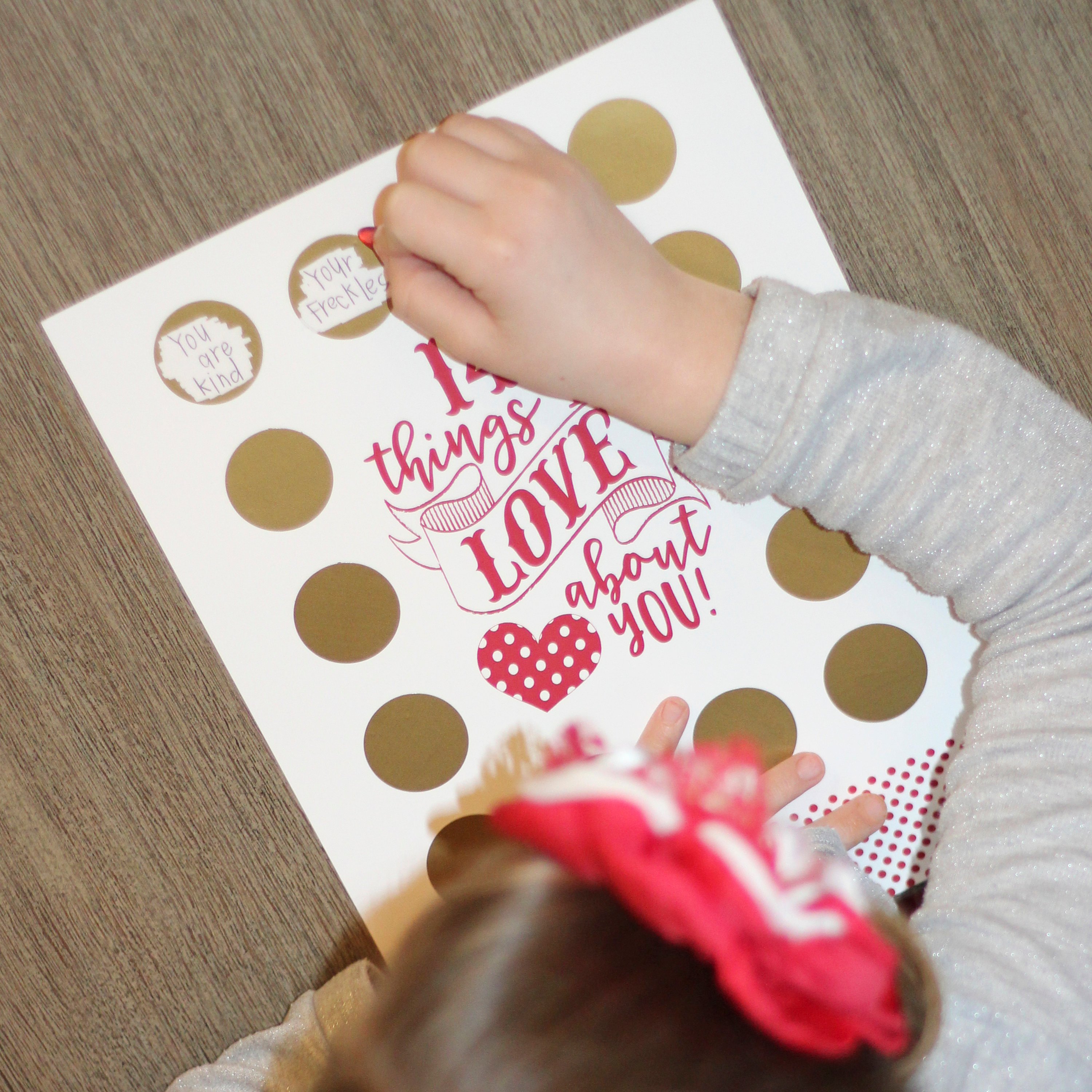 🥰Valentine's Scratch Off Advent "14 things I or WE love about you!"💕