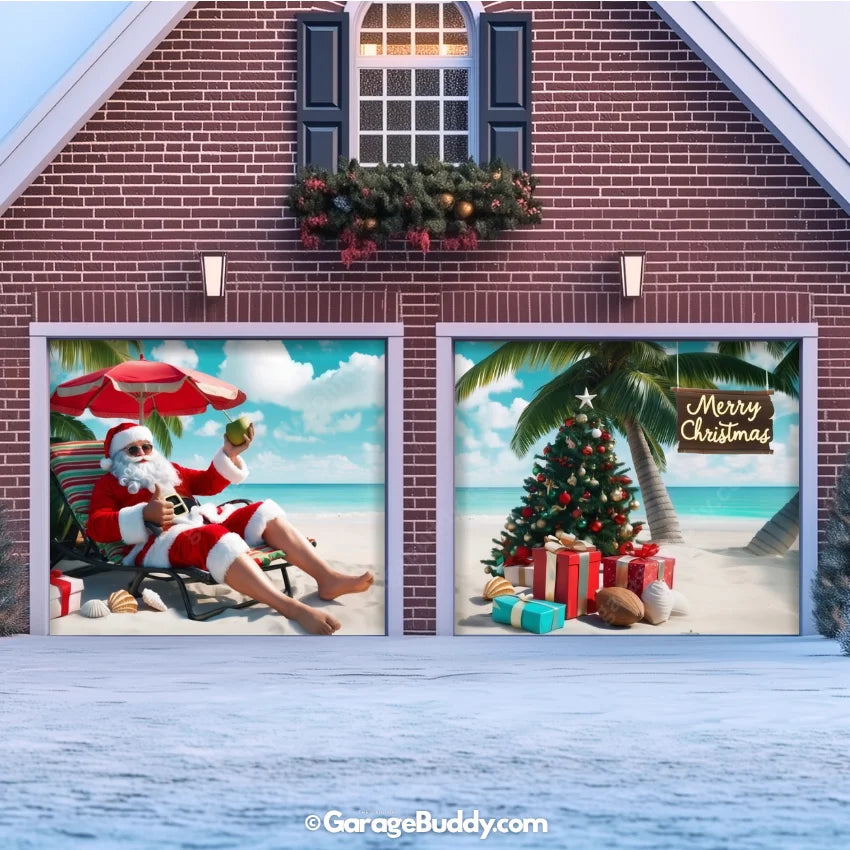 Garage Buddy | Christmas Paradise | Christmas Garage Door Cover
