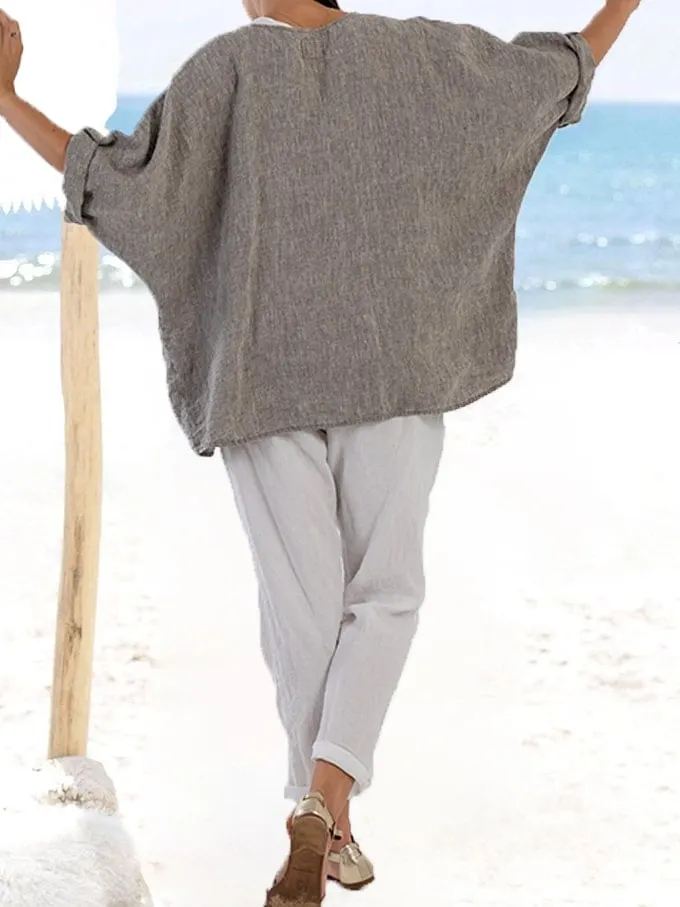 Women's Loose Dolman Sleeve Casual Top