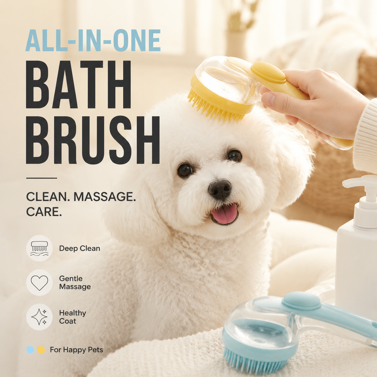 ⏳🔥LIMITED-TIME 50% OFF! 🛁 All-in-One Bath Brush – Easy, Clean & Stress-Free Bath Time ✨