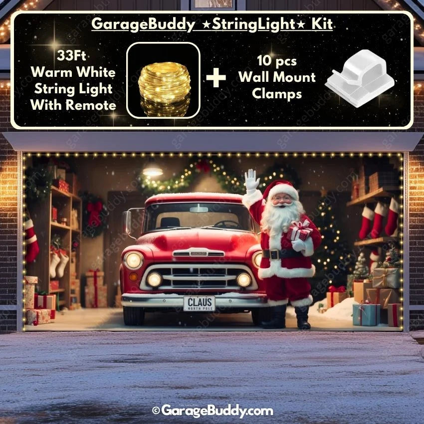 Garage Buddy | Santa's Garage | Christmas Garage Door Cover