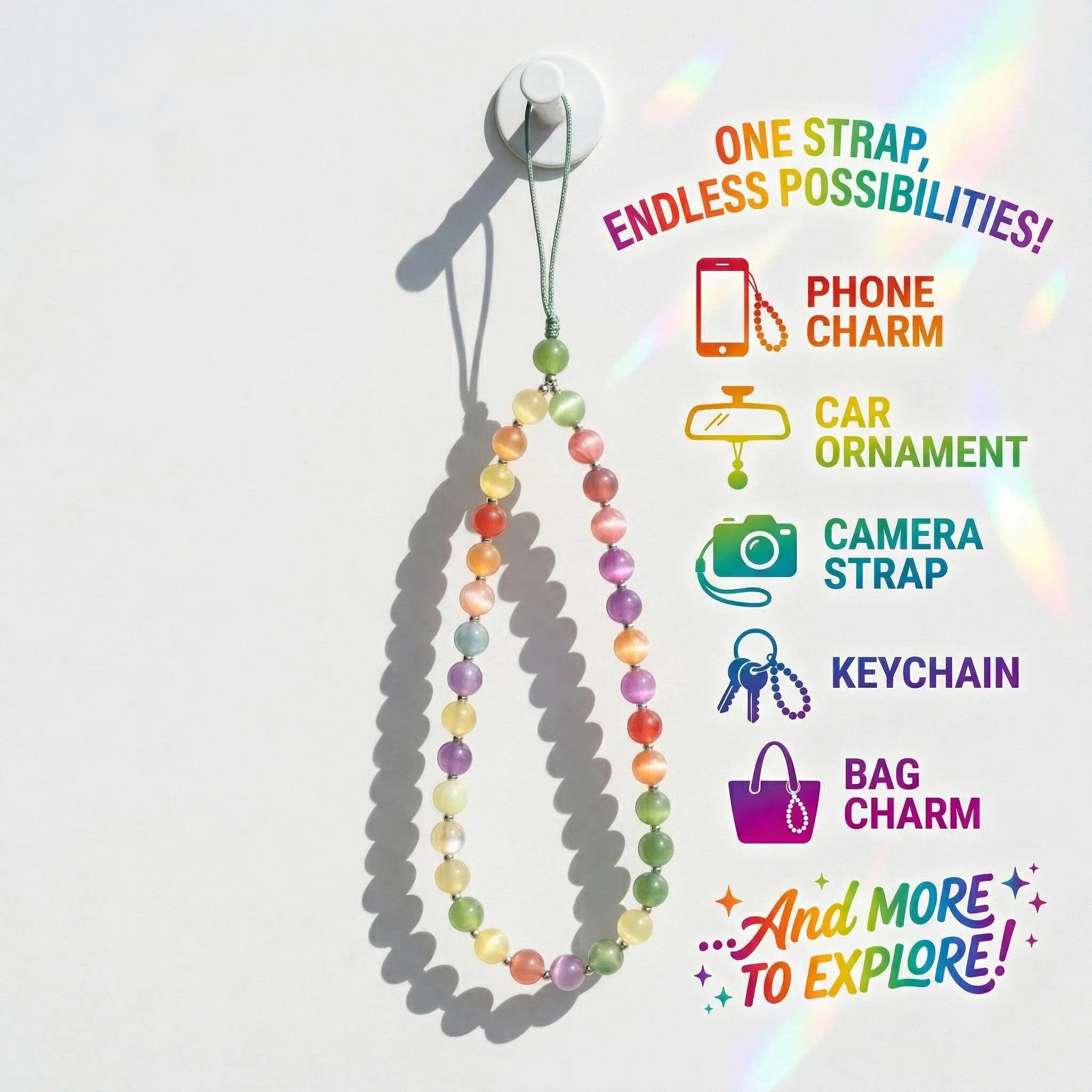 🔥 Hot Sale 49% OFF 🌈 Dopamine Rainbow Beaded Necklace