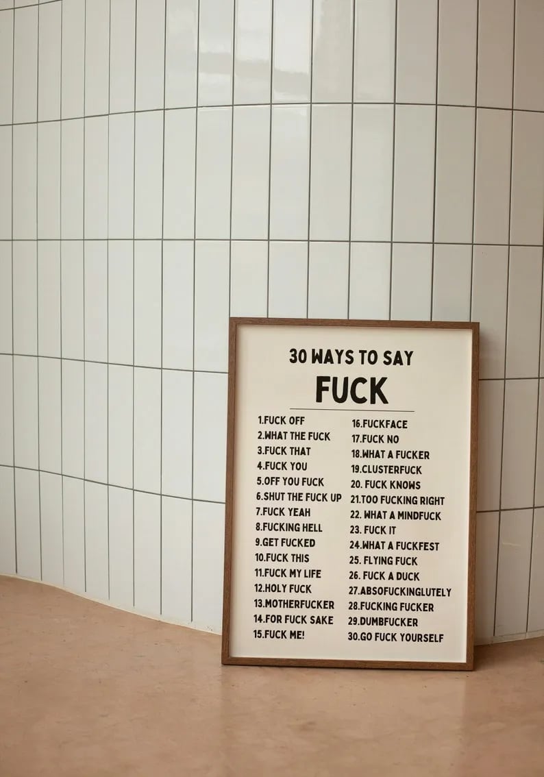 🔥LAST DAY 49% OFF - Know Your Sh*t Print(🎨🤣Funny & Stylish Wall Art)