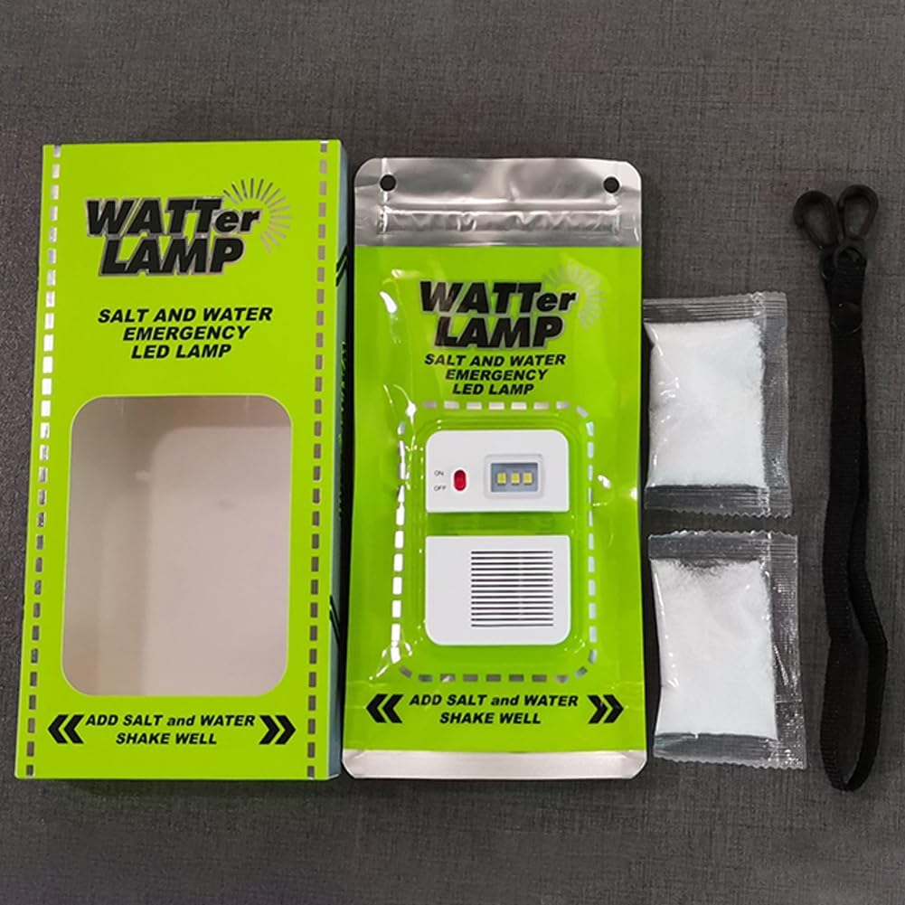 SaltWater LED Camping Lamp – Powered by Nature, Ready for Anything 💧💡