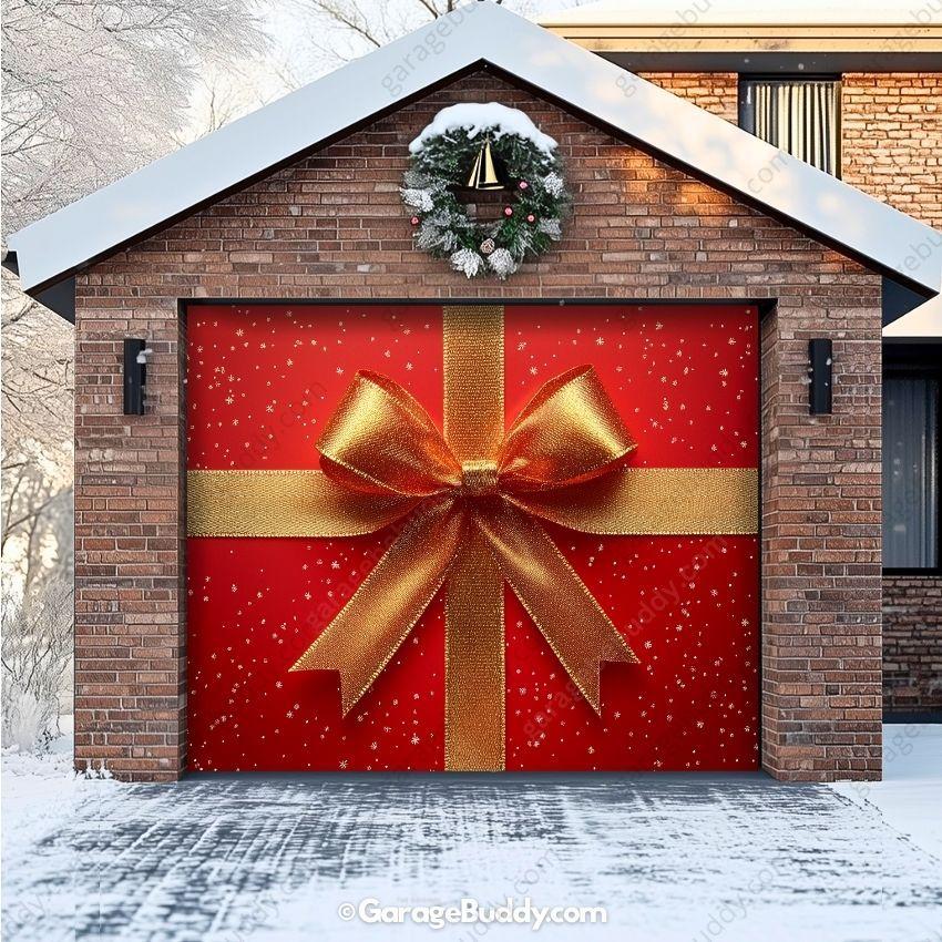 Garage Buddy | Gift Wrap | Christmas Garage Door Cover