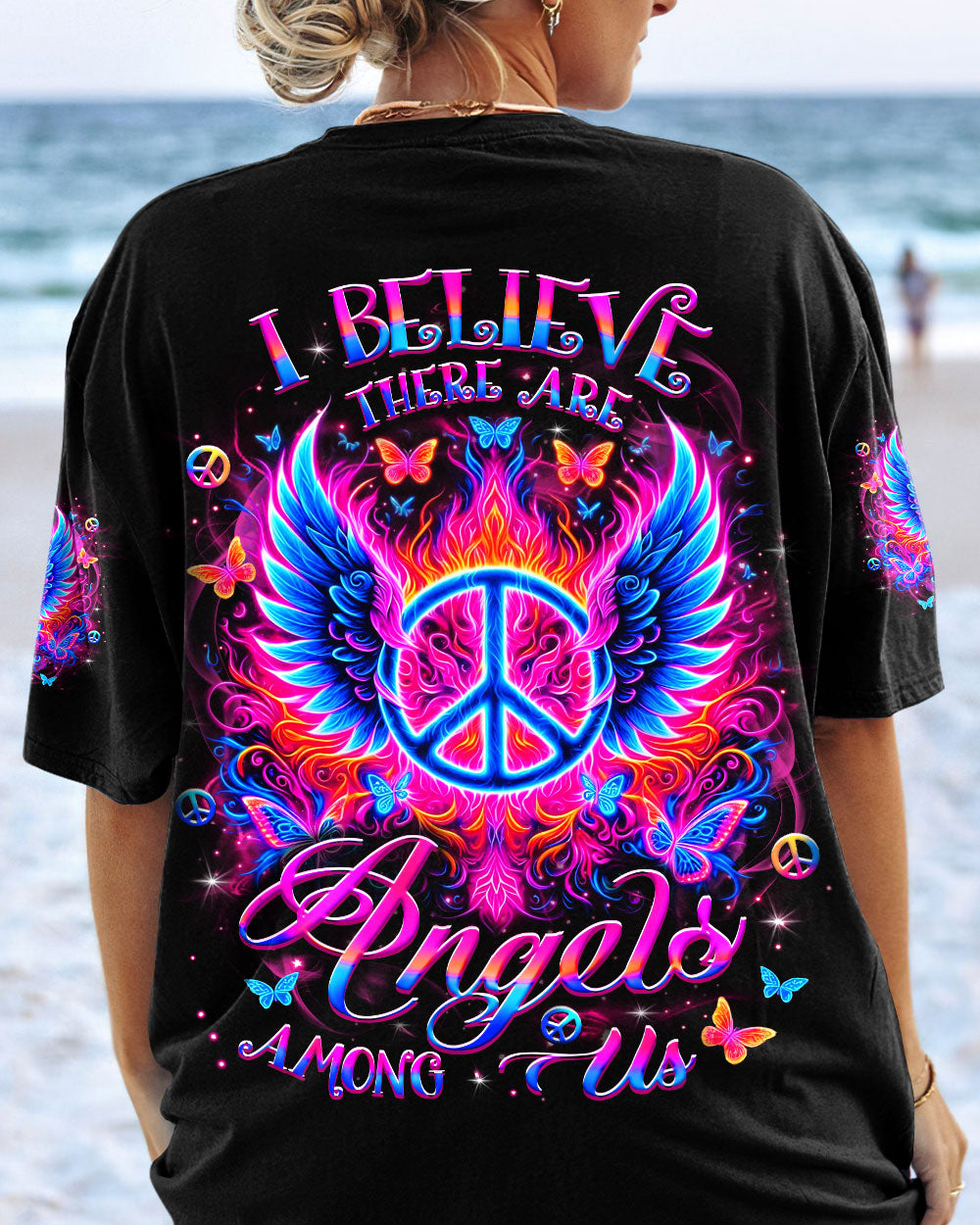 I BELIEVE THERE ARE ANGELS AMONG US WINGS ALL OVER PRINT - YHLT1804253