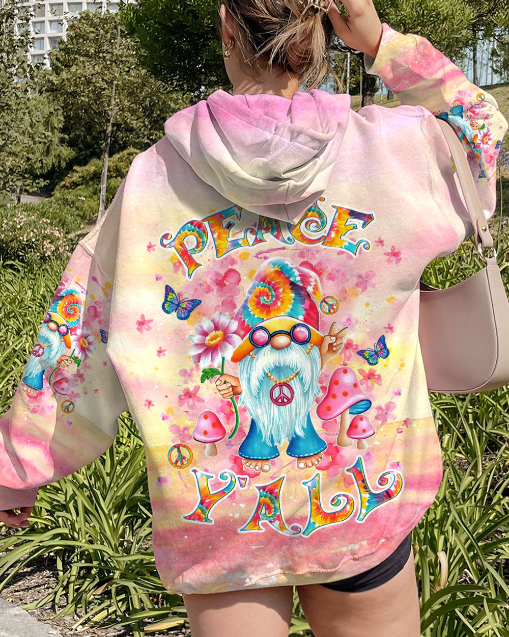 PEACE Y'ALL GNOME ALL OVER PRINT - YHDU1912232