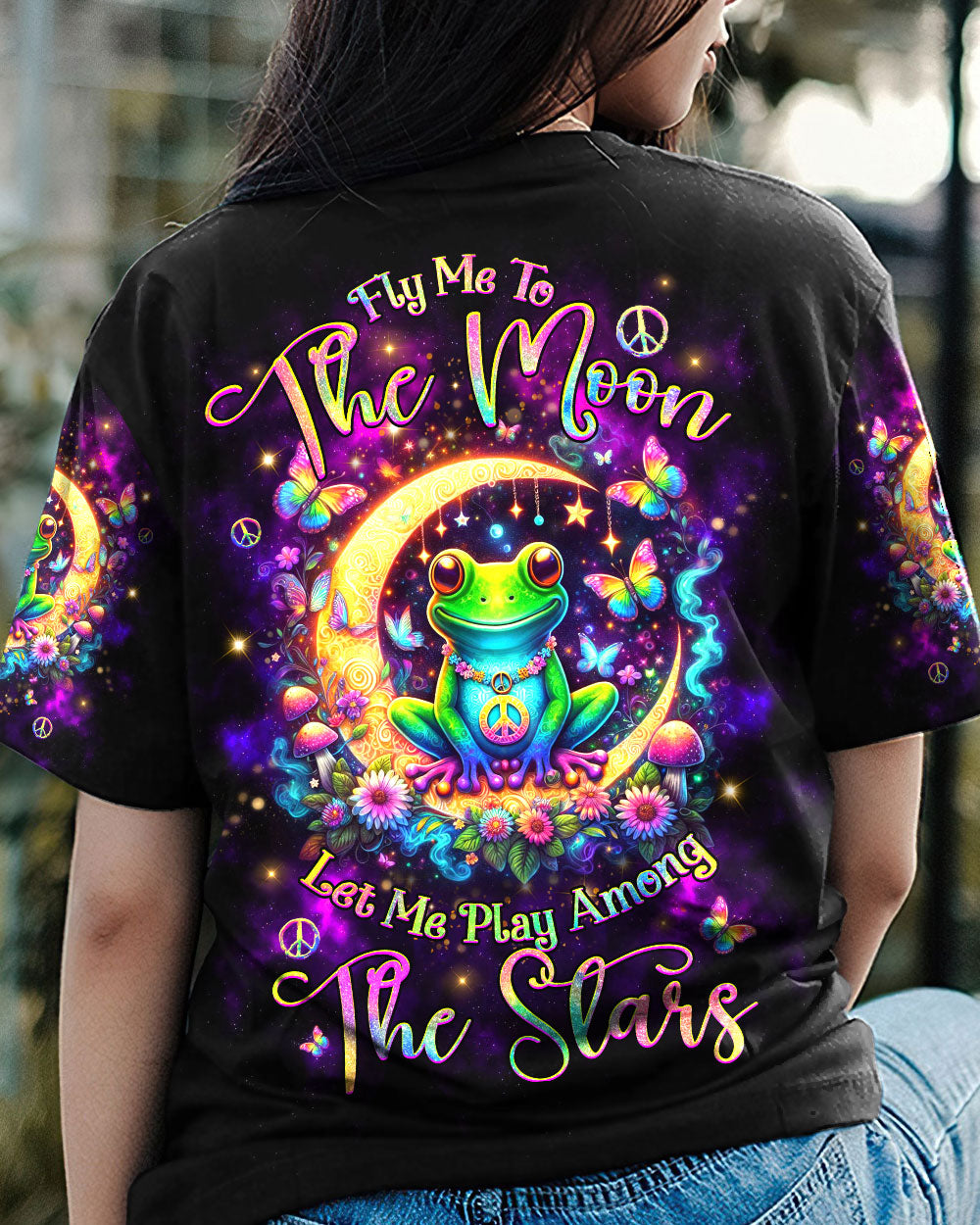 FLY ME TO THE MOON FROG ALL OVER PRINT - YHHG0804243