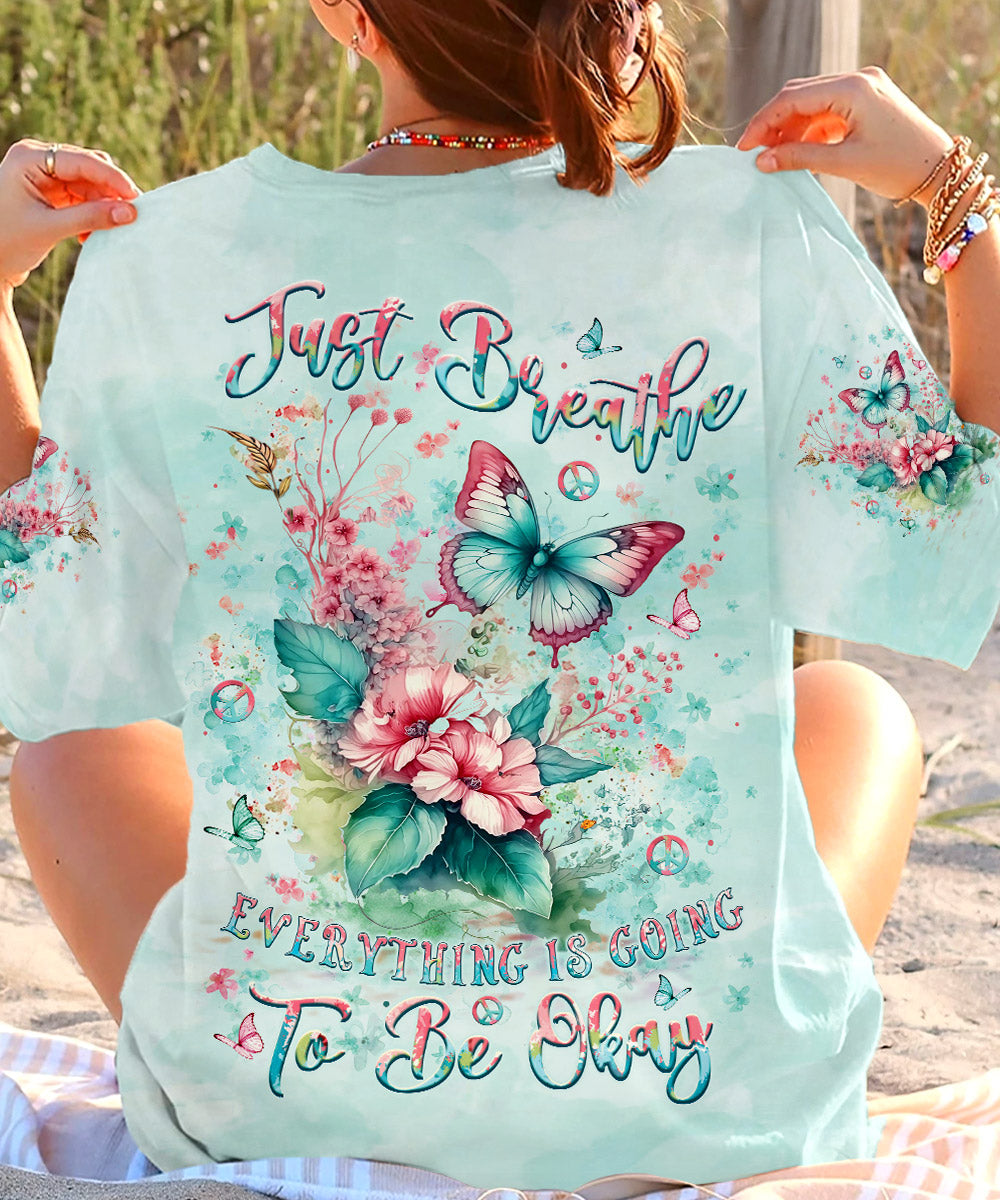 JUST BREATHE BUTTERFLY ALL OVER PRINT - YHLT0905243