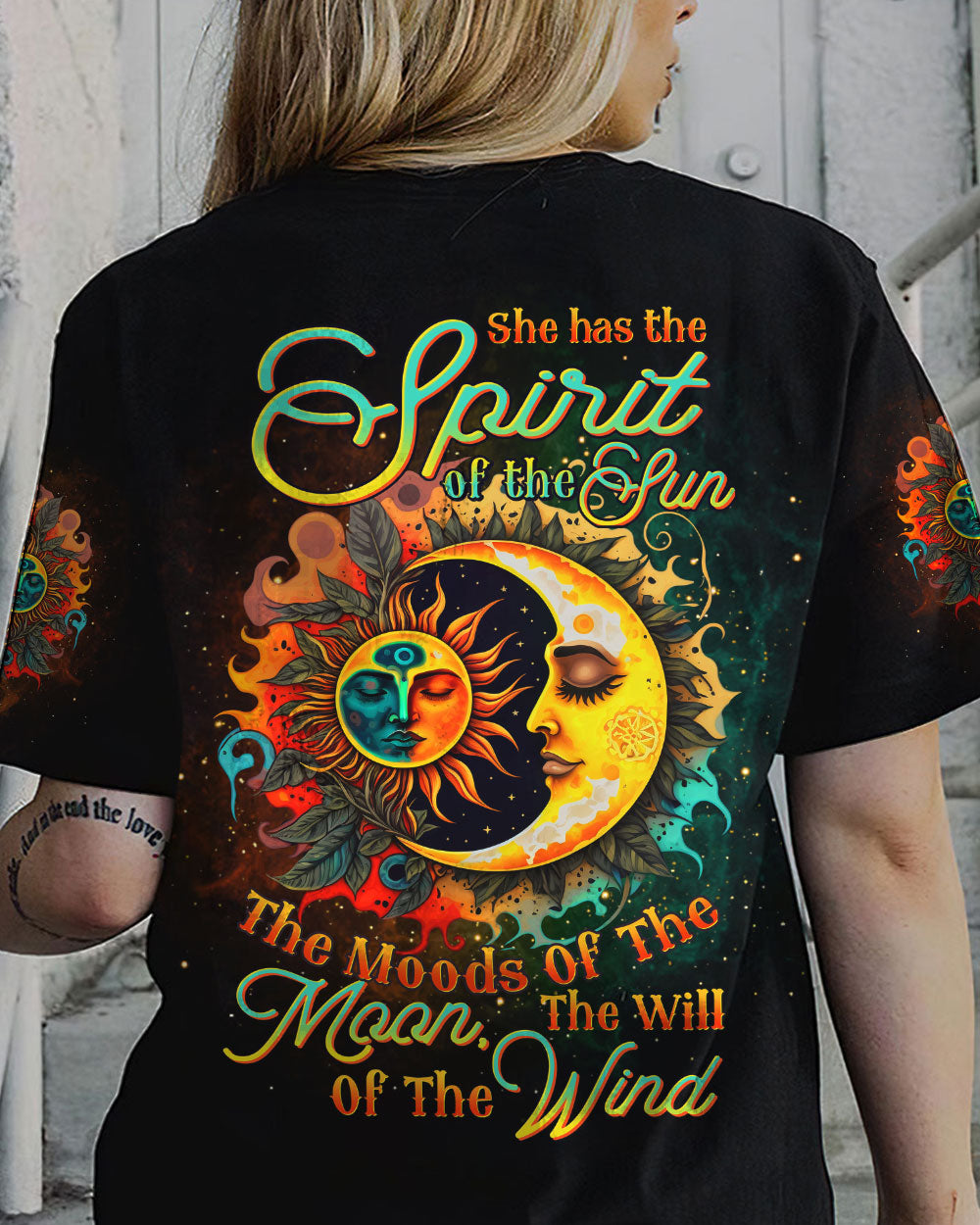 SHE HAS THE SPIRIT OF THE SUN ALL OVER PRINT - YHDU0805233