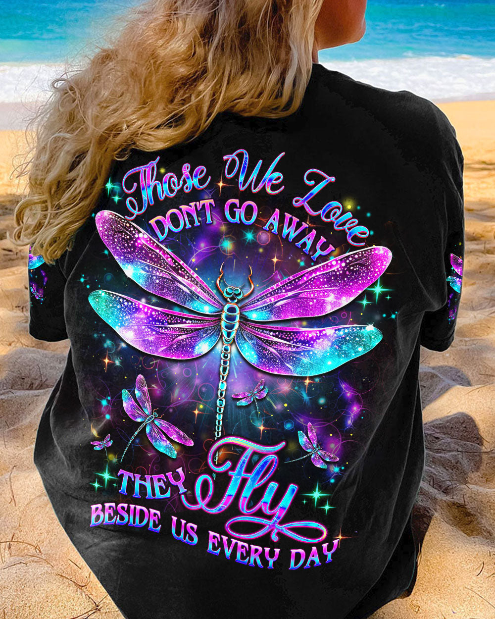 THOSE WE LOVE DON'T GO AWAY DRAGONFLY ALL OVER PRINT - YHDU2707233