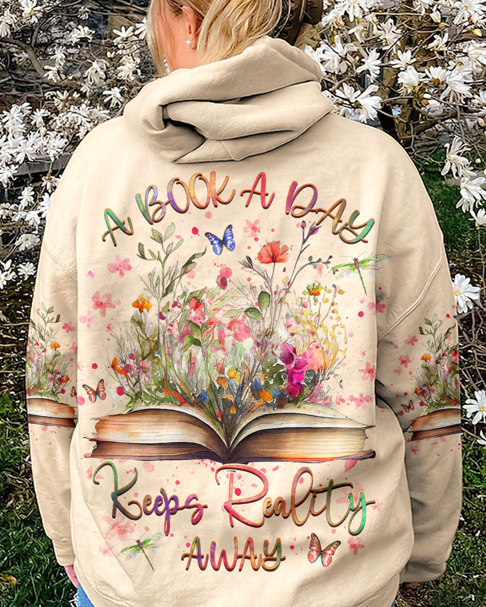 A BOOK A DAY KEEPS REALITY AWAY ALL OVER PRINT - YHHG0208234
