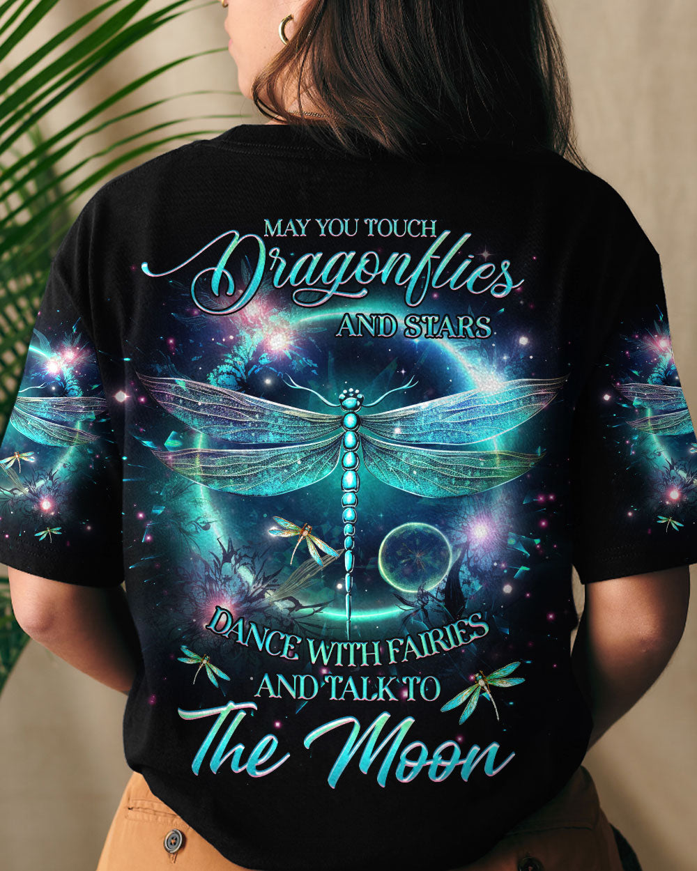 MAY YOU TOUCH DRAGONFLIES AND STARS ALL OVER PRINT - YHHG0707231