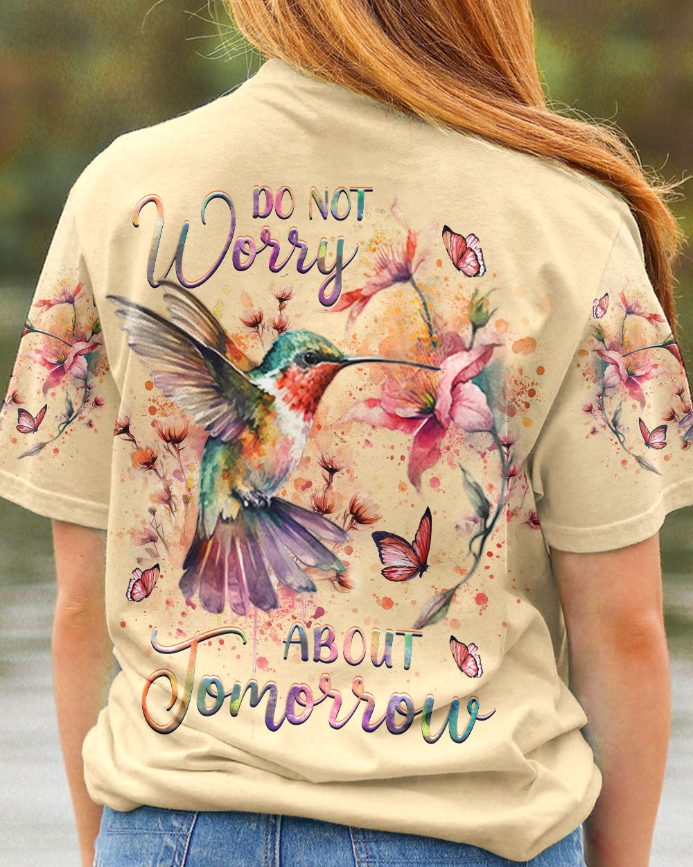 DO NOT WORRY ABOUT TOMORROW ALL OVER PRINT - YHHG0707237
