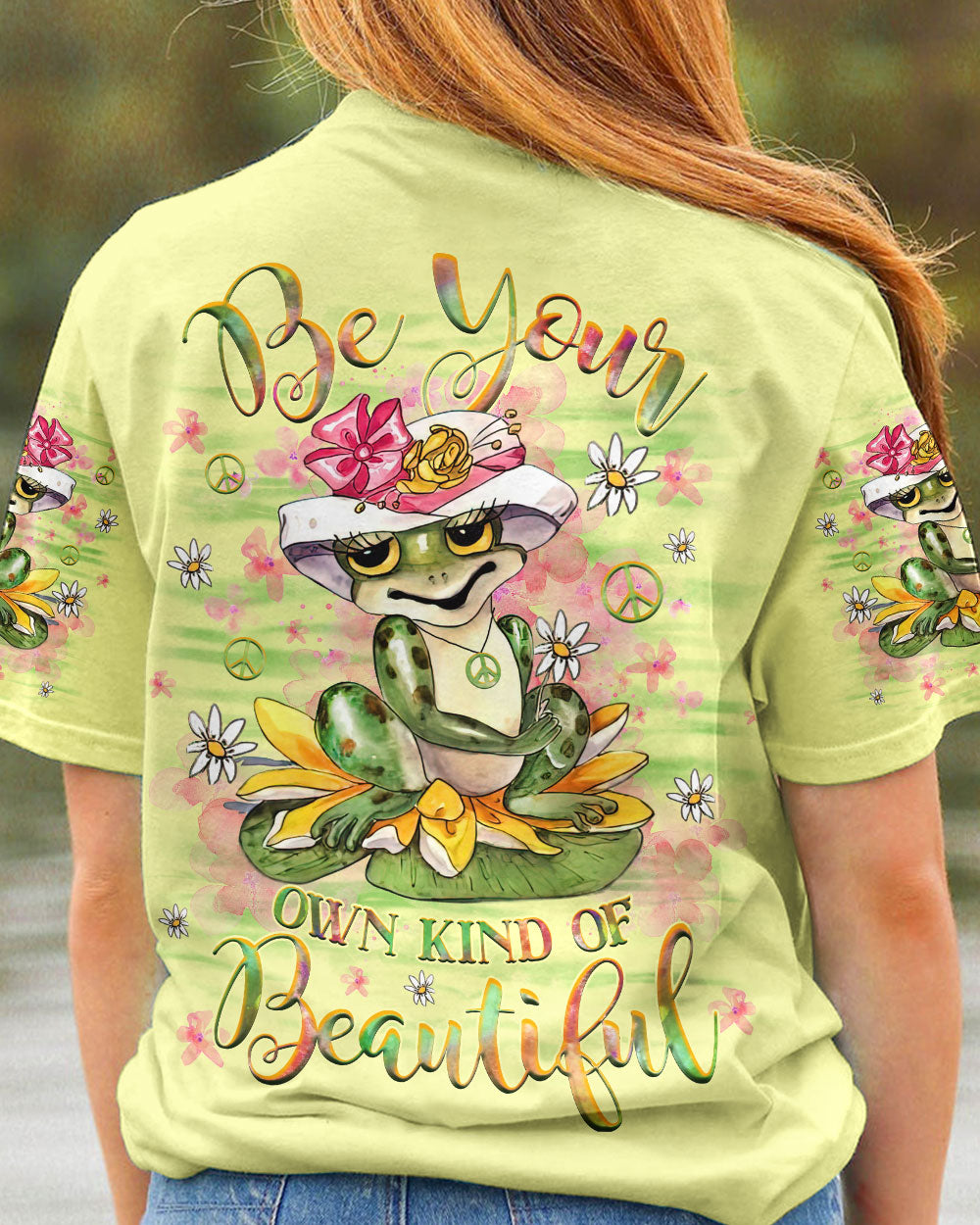 BE YOUR OWN KIND OF BEAUTIFUL FROG ALL OVER PRINT - YHHG1110233