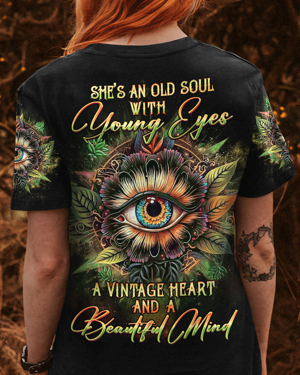 SHE'S AN OLD SOUL WITH YOUNG EYES ALL OVER PRINT - YHHG0106232