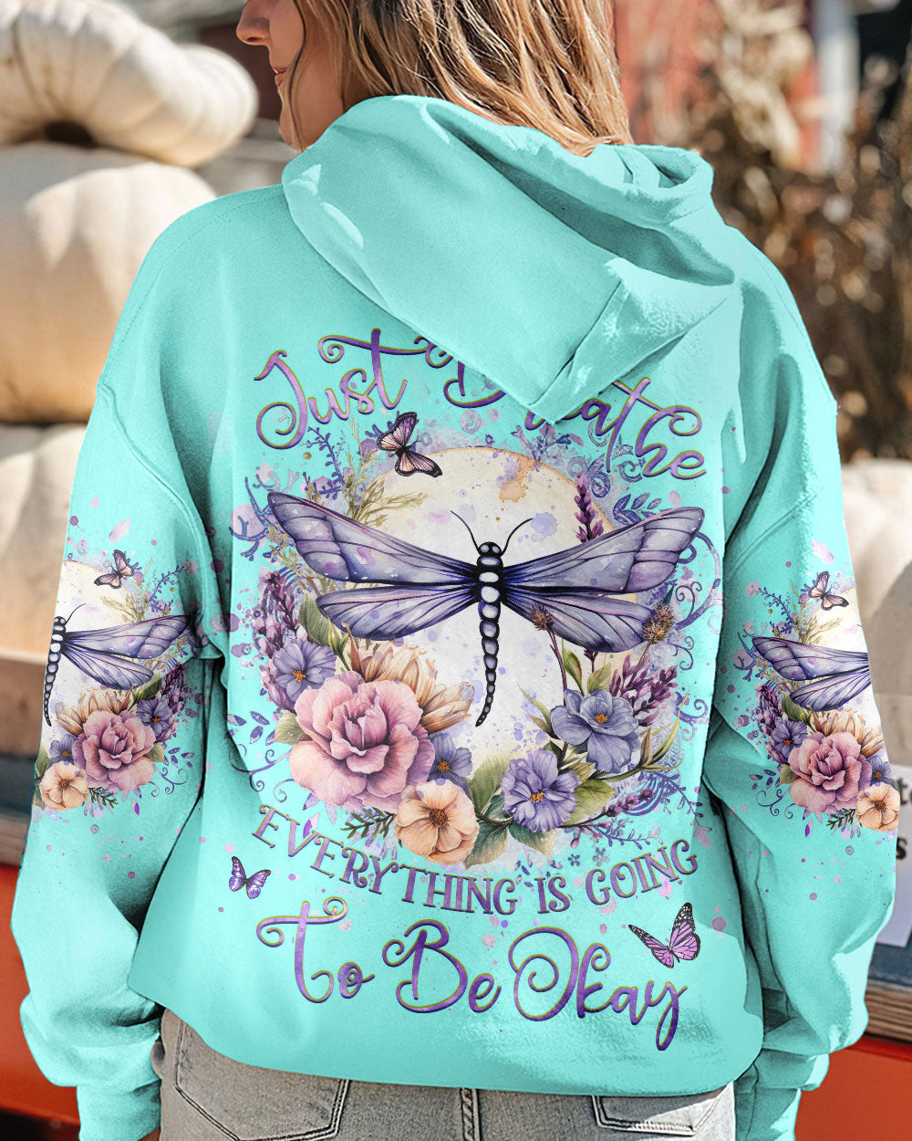 JUST BREATHE DRAGONFLY ALL OVER PRINT - YHHG1708231