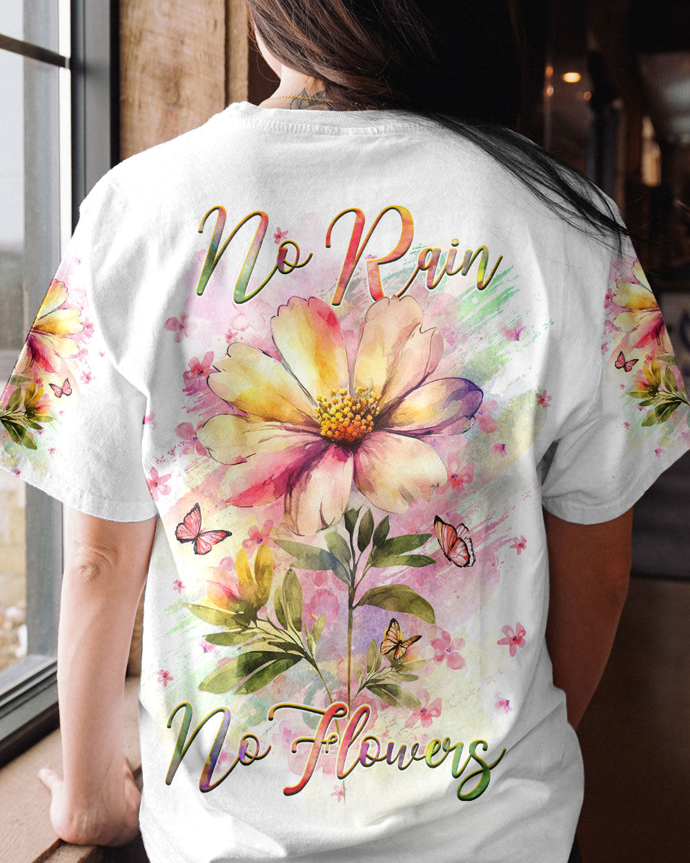 NO RAIN NO FLOWERS ALL OVER PRINT - YHHG1807231