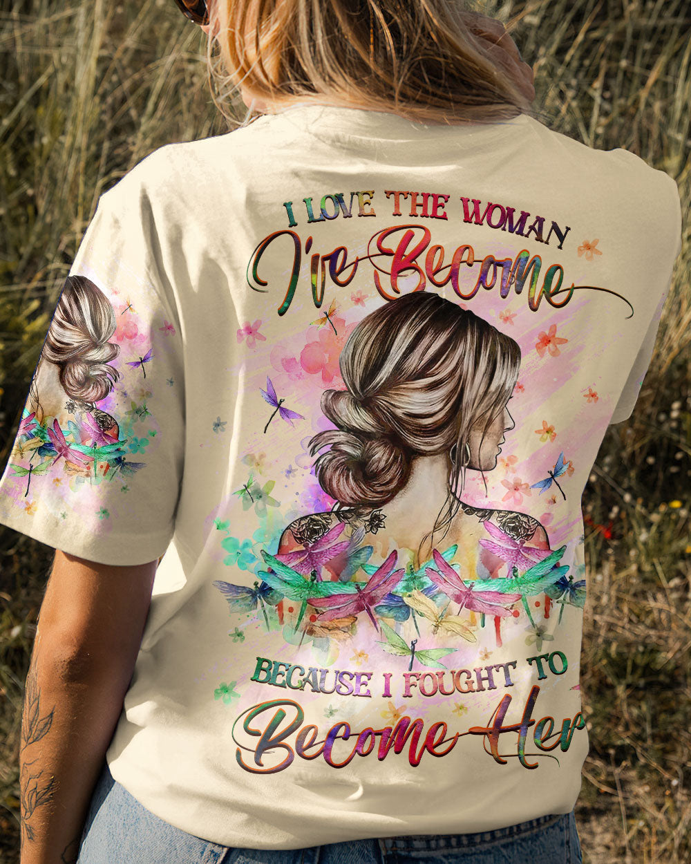 I LOVE THE WOMAN I'VE BECOME ALL OVER PRINT - YHHG2707231