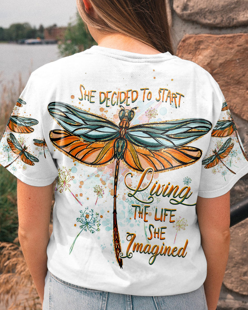 SHE DECIDED TO START LIVING THE LIFE ALL OVER PRINT - YHHG0606232