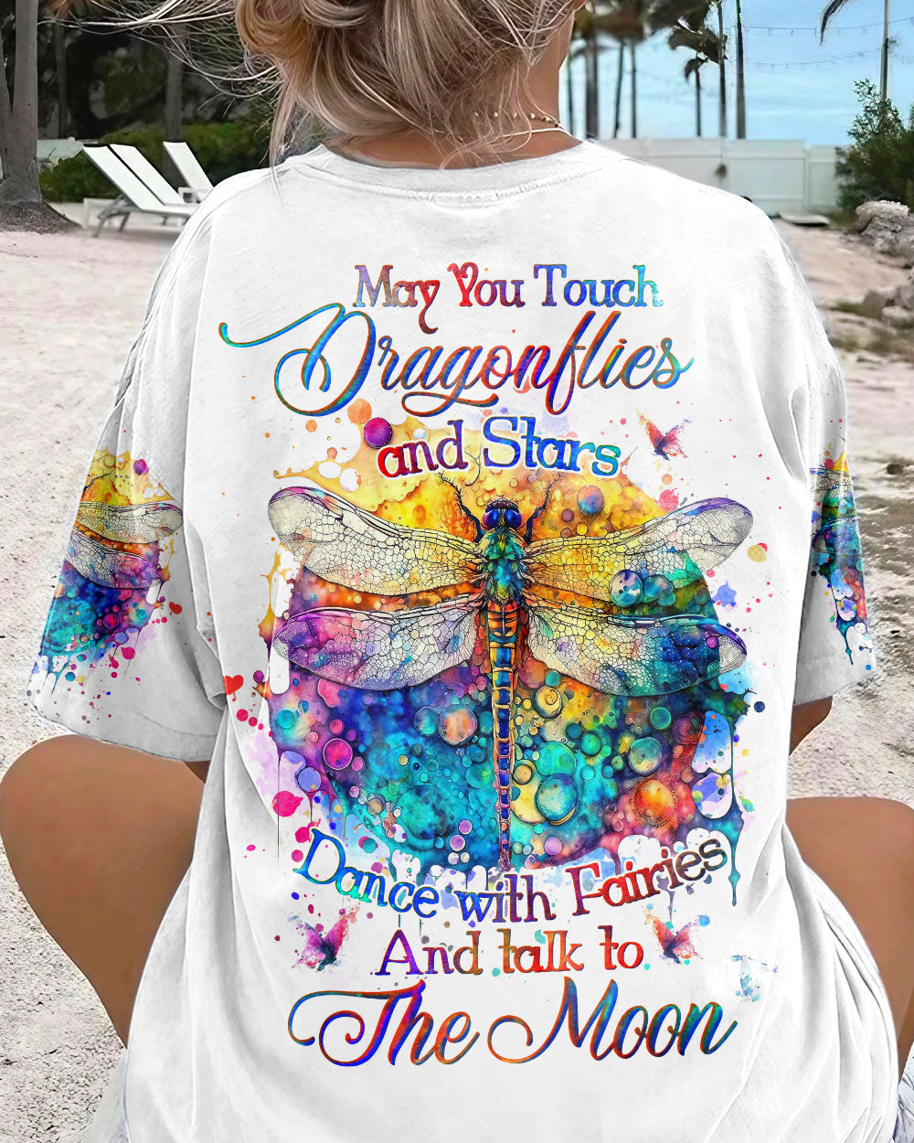 MAY YOU TOUCH DRAGONFLIES AND STARS ALL OVER PRINT - YHHG1406232