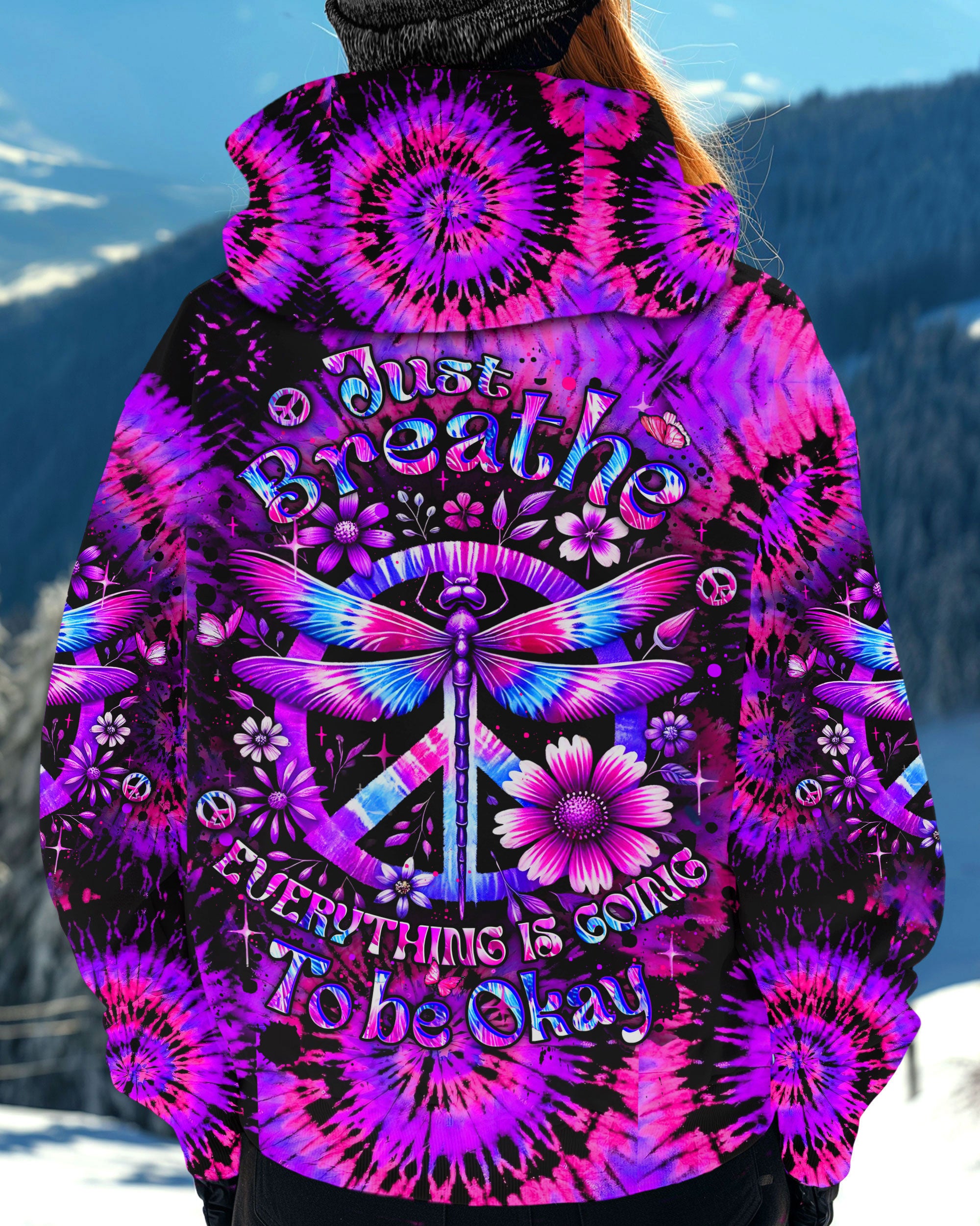 JUST BREATHE DRAGONFLY ALL OVER PRINT - YHLT1712243