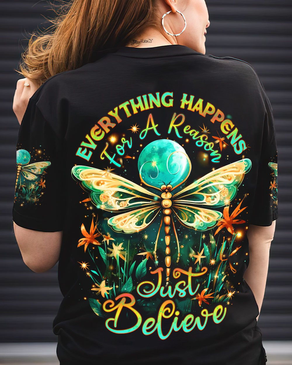 JUST BELIEVE DRAGONFLY ALL OVER PRINT - YHDU1107232