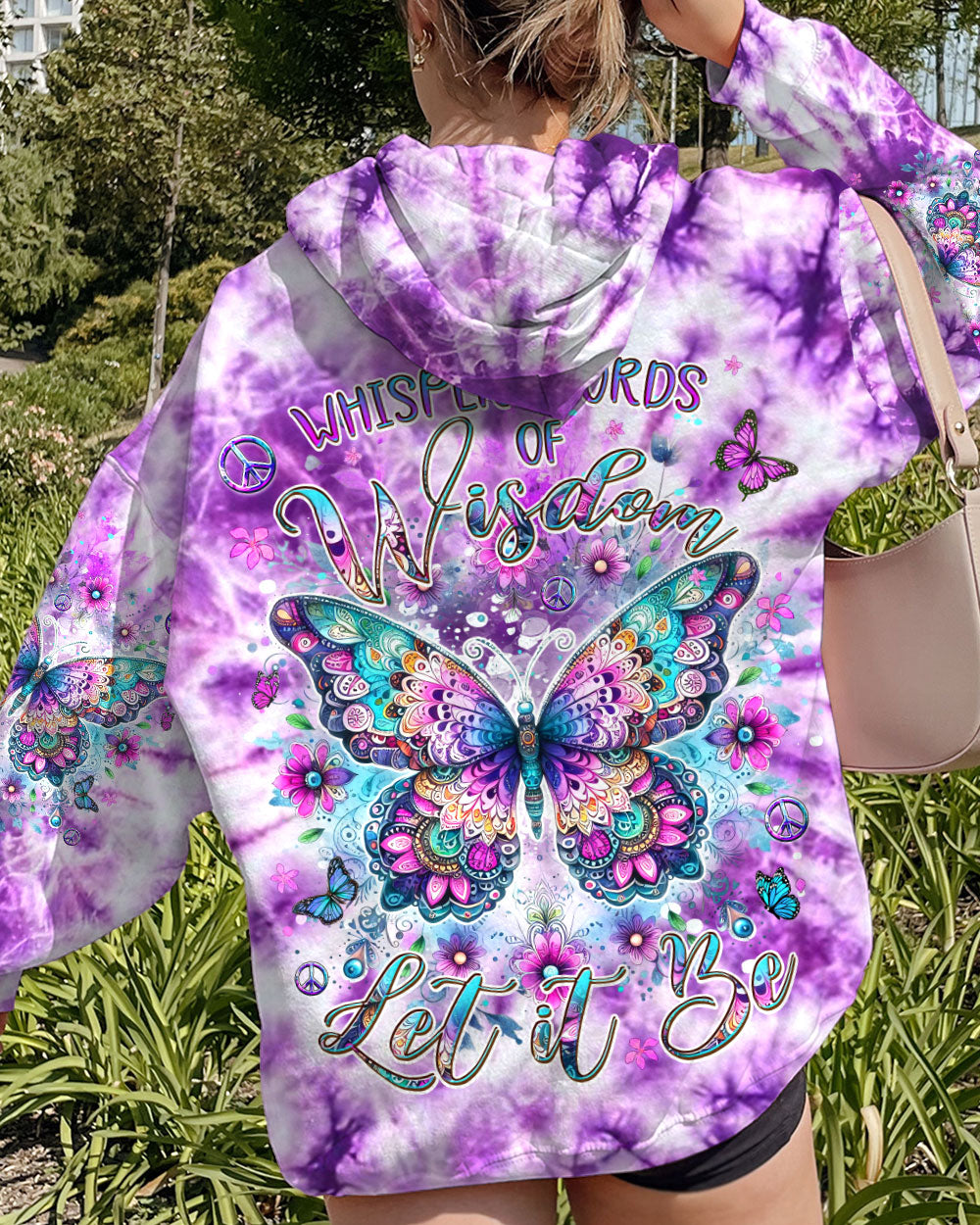 WHISPER WORDS OF WISDOM BUTTERFLY ALL OVER PRINT - YHDU0712231
